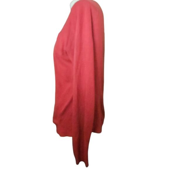 Red Button Up Cardigan Sweater Size XL - Picture 5 of 5